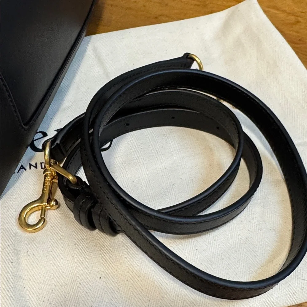 Mulberry rare Islington satchel shoulder bag silky black leather NWT - Picture 6 of 13